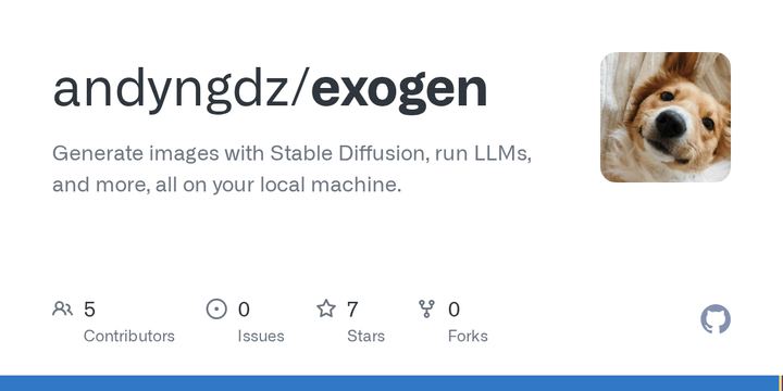 Show HN: ExoGen – Open-Source Local Stable Diffusion Client