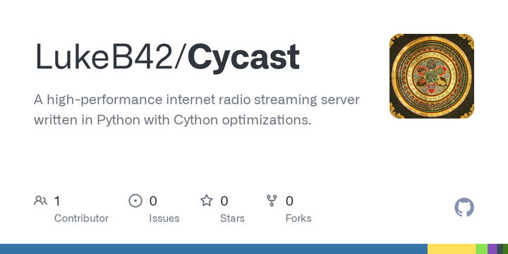 Show HN: Cycast – High-performance radio streaming server written in Python
