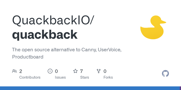 Show HN: Quackback – Open-source customer feedback your AI agent can triage
