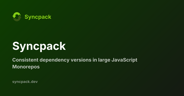 Show HN: Syncpack v14, Monorepo CLI tool