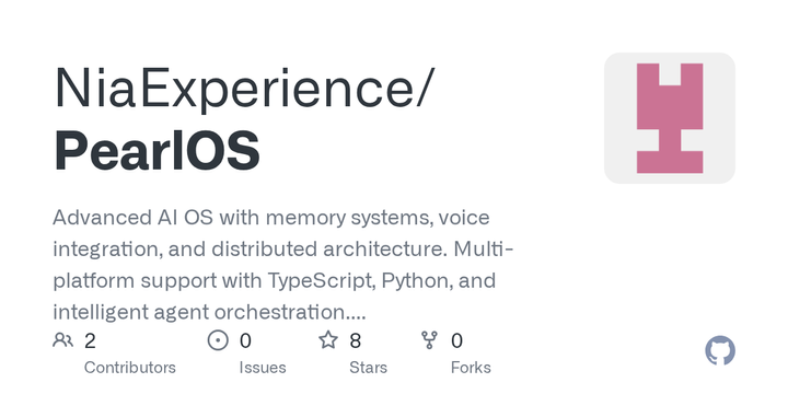 Show HN: PearlOS –An open source OS companion that learns and evolves around you