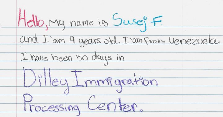 Kids in ice detention publish letters