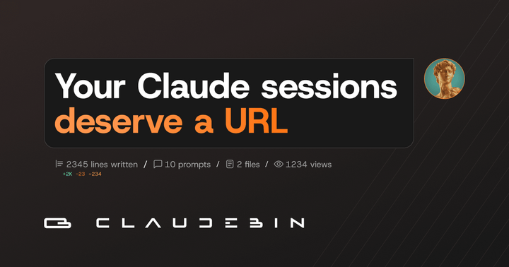 Show HN: Claudebin – Share and resume Claude Code sessions with a single link