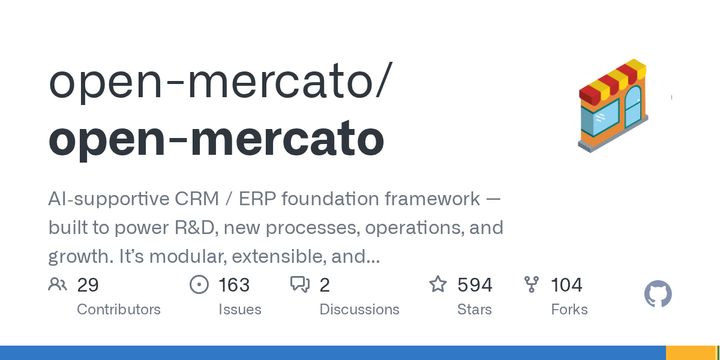 Open Mercato: An Agentic-Ready, Developer-First CRM/ERP Framework (TypeScript)