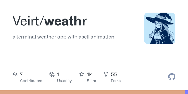 A terminal weather app with ASCII animations driven by real-time weather data