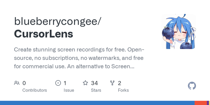Show HN: CursorLens – Open-source screen recorder/editor for product demos