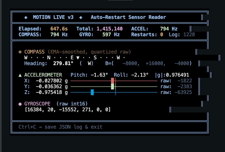Reading the undocumented MEMS accelerometer on Apple Silicon MacBooks via iokit