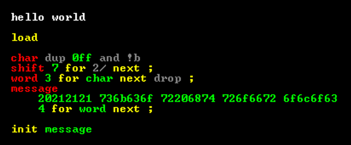 The Beautiful Simplicity of ColorForth (2013)