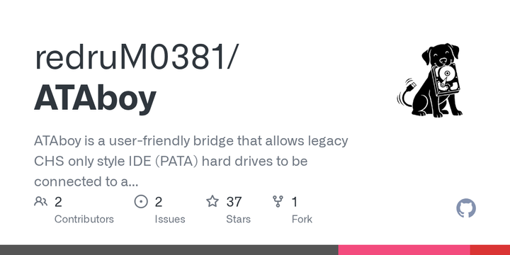 ATAboy is a USB adapter for legacy CHS only style IDE (PATA) drives