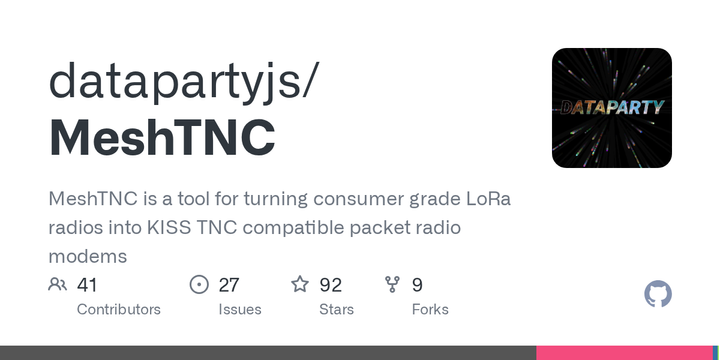 MeshTNC is a tool for turning consumer grade LoRa radios into KISS TNC compatib