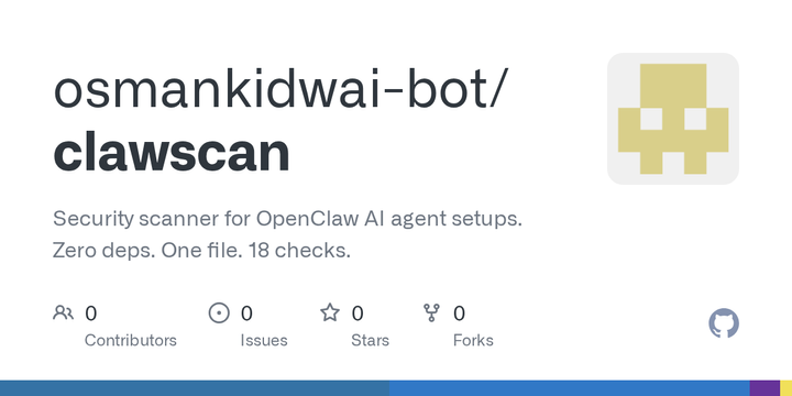 Show HN: Clawscan – Open-source security scanner for OpenClaw AI agents