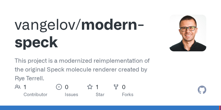 Show HN: Modern Reimplementation of the Speck Molecule Renderer