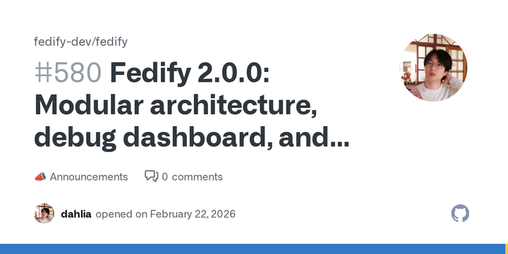 Fedify 2.0.0: Modular architecture, debug dashboard, and relay support
