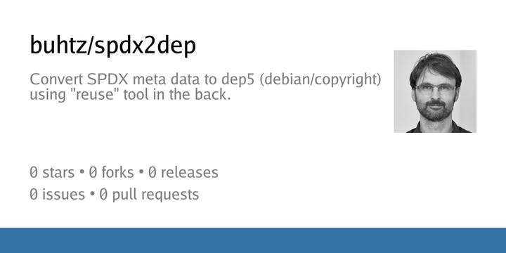 Show HN: spdx2dep – Convertig SPDX meta data to debian/copyright (dep5)