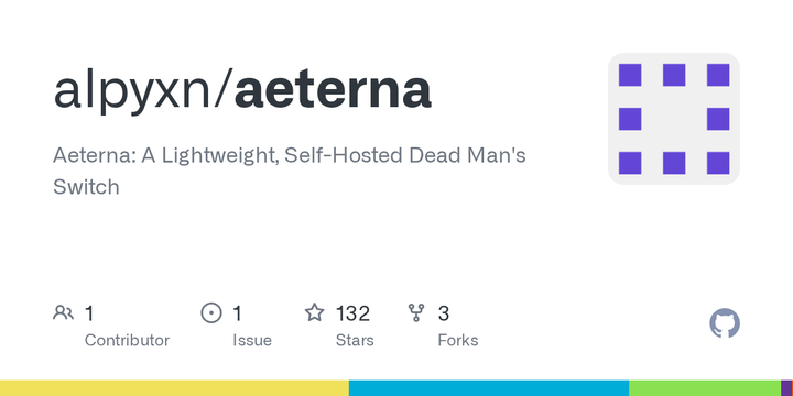 Show HN: Aeterna – Self-hosted dead man's switch