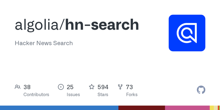 Algolia Hacker News Search GitHub Project Archived