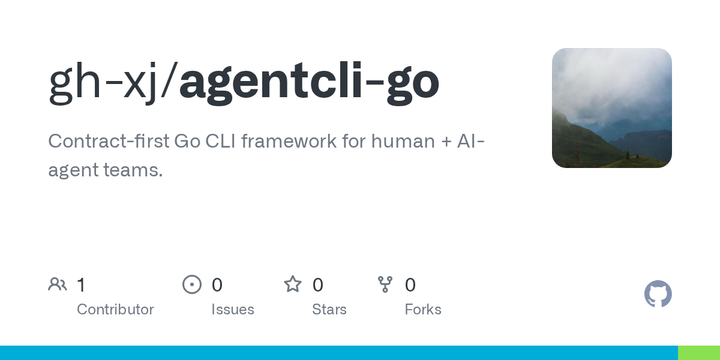 Agentcli-go – deterministic Go CLI scaffolding with harness engineering built in