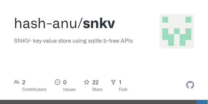 Show HN: SNKV – SQLite's B-tree as a key-value store (C/C++ and Python bindings)