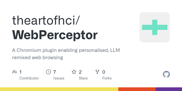Show HN: WebPerceptor – Enabling AI Mediated Web Browsing