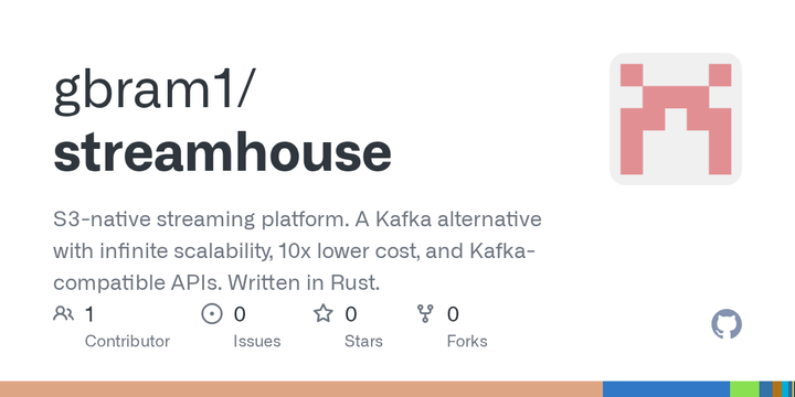 Show HN: StreamHouse – S3-native Kafka alternative written in Rust