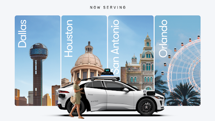 Waymo Expands Autonomous Rides to Dallas, Houston, San Antonio, and Orlando