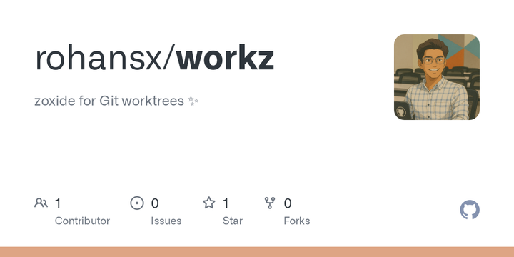 Show HN: Workz – Zoxide for Git worktrees (auto node_modules and .env, AI-ready)