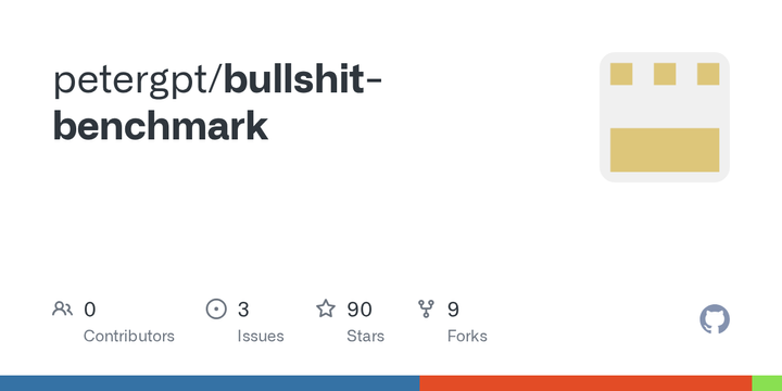 Bullshit Benchmark: how do chatbots respond to silly questions?