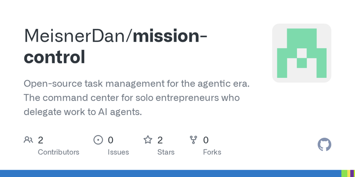 Show HN: Mission Control – Open-source task management for AI agents