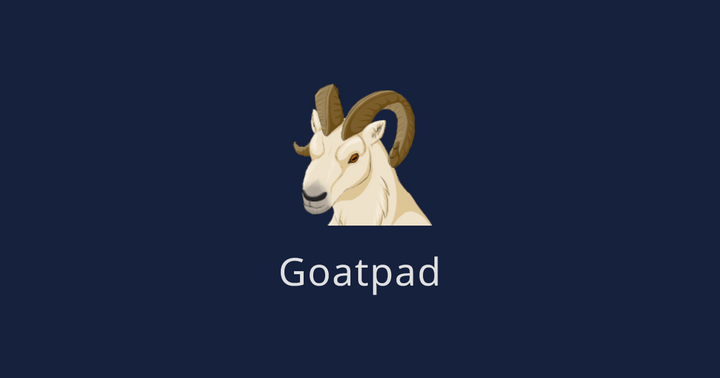 Show HN: Goatpad