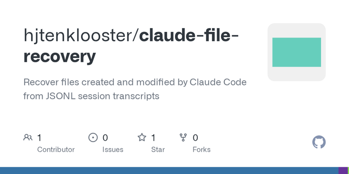 Show HN: Claude-File-Recovery, recover files from your ~/.claude sessions