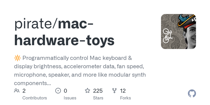 Show HN: Mac hardware toys – pipe your accelerometer into your keyboard lights