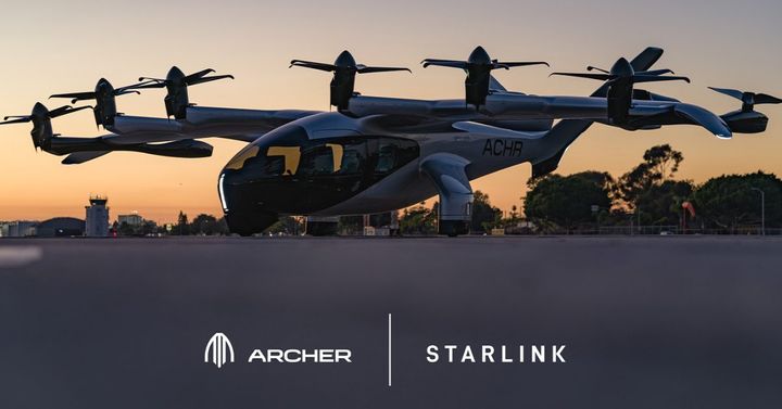 Archer Aviation to use Starlink internet in its eVTOL air taxis