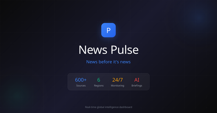 Show HN: News Pulse – Real-time global news feed, 475 sources, no algorithm