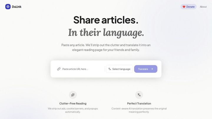 Show HN: I built a tool to translate and declutter articles for my immigrant mom