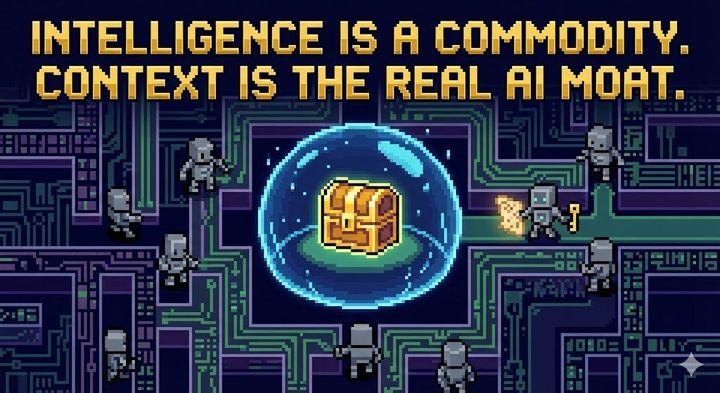 Intelligence is a commodity. Context is the real AI Moat