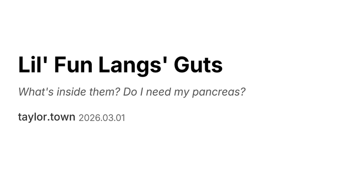 Lil' Fun Langs' Guts