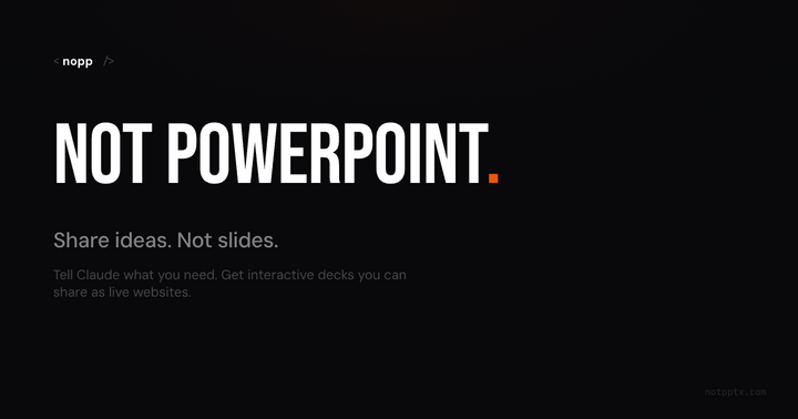 Show HN: Nopp – AI-generated interactive sales microwebsites