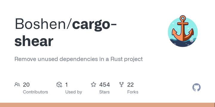 cargo-shear: Remove unused dependencies in a Rust project