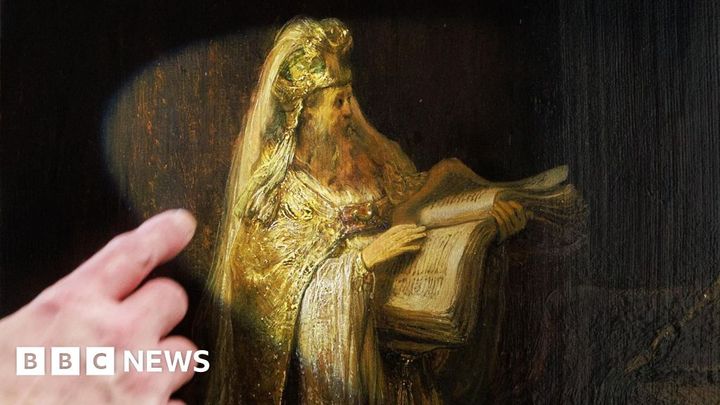 Rembrandt's Vision of Zacharias in the Temple rediscovered after 65 years