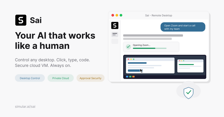 Show HN: Sai – Your always-on co-worker