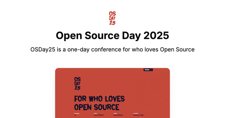 Open Source Day (April 24, Italy)