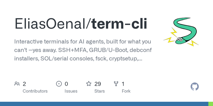 Show HN: Term-CLI – interactive terminals for AI agents (for SSH/TUI/REPL flows)