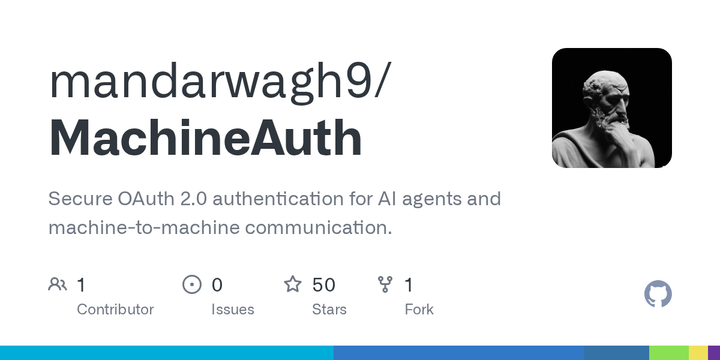 MachineAuth: Open source Authentication infrastructure for AI agents
