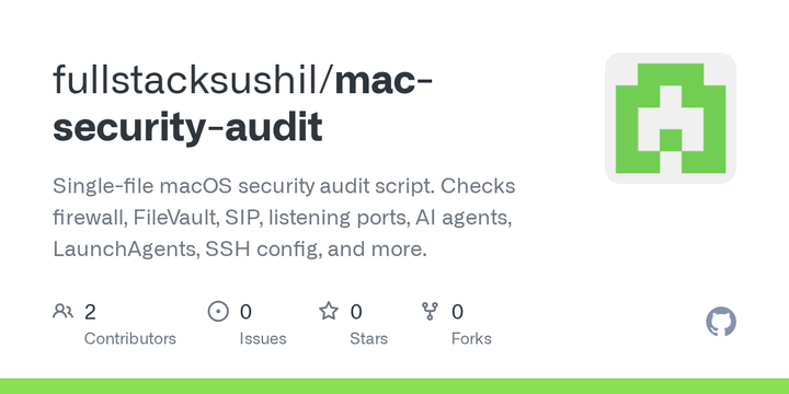 Show HN: Security Audit for Macs Running Local AI (Ollama, OpenClaw, LM Studio)