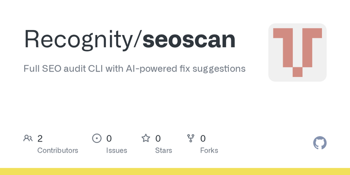 Show HN: Seoscan – Full SEO audit from the terminal with AI-powered fixes