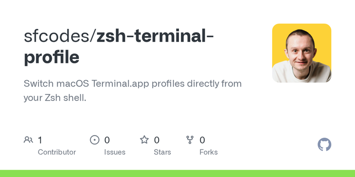 Show HN: Zsh plugin to switch macOS Terminal.app profiles