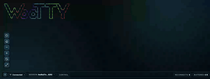 Show HN: WooTTY - browser terminal in a single Go binary