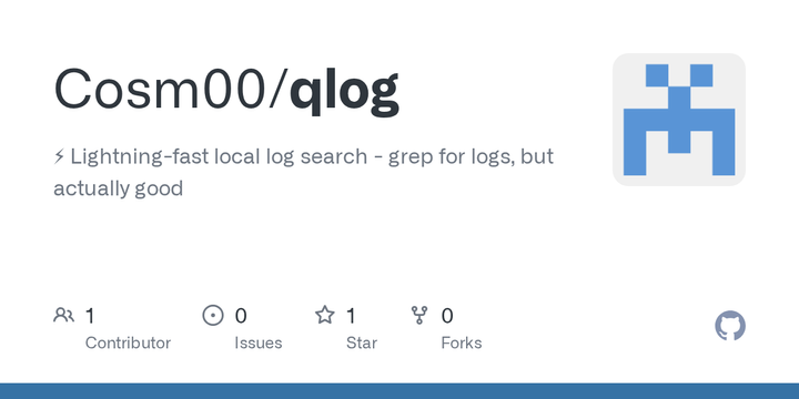 Show HN: Qlog – grep for logs, but 100x faster