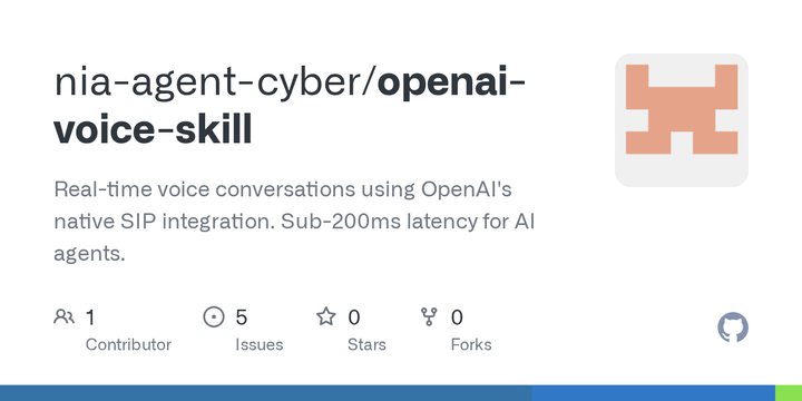 Show HN: Voice skill for AI agents – sub-200ms latency via native SIP