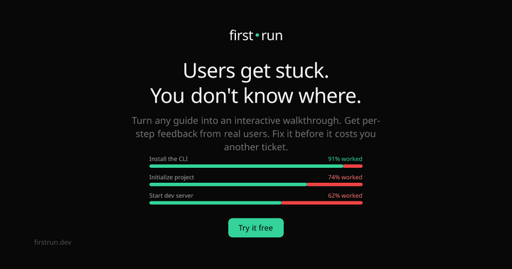 Show HN: Turn guides into interactive walkthroughs with step analytics